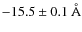$-15.5\pm0.1~\rm\AA$