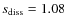 $ s_{{\rm diss}}=1.08$