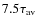 $7.5\tau _{{\rm av}}$