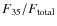 $F_{35}/F_{\rm total}$