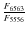 $\frac{F_{6563}}{F_{5556}}$