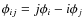 $\phi_{ij}=j\phi_i-i\phi_j$