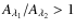 $A_{{\lambda}_1}/A_{{\lambda}_2} > 1$