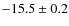 $-15.5\pm 0.2$
