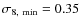 $\sigma_{8,~{\rm min}}=0.35$