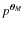 $p^{\vec\theta_M}$