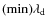 ${\rm
(min)}\lambda_{\rm d}$