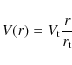 \begin{displaymath}V(r)=V_{\rm t}\frac{r}{r_{\rm t}}
\end{displaymath}