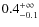 $\rm0.4^{+\infty}_{- 0.1}$