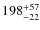 $\rm 198 ^{+ 57}_{- 22}$