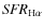 ${\it SFR}_{{\rm H}\alpha}$