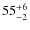 $\rm 55 ^{+6}_{-2}$