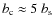 $b_{\rm c}\approx 5~ b_{\rm s}$
