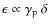 $\epsilon\propto \gamma_{\rm p}~\delta$