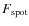 $F_{\rm spot}$