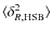 $\langle \delta_{R,\rm HSB}^2\rangle$