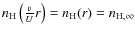 $n_{\rm
H}\left(\frac{v}{U}r\right)=n_{\rm H}(r)=n_{\rm H,\infty
}$