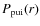 $P_{{\rm pui}}(r)$