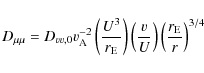 \begin{displaymath}D_{\mu \mu}=D_{vv,0} v_{\rm A}^{-2}
\left(\frac{U^3}{r_{\rm E...
...eft(\frac{v}{U}
\right)\left(\frac{r_{\rm E}}{r} \right)^{3/4}
\end{displaymath}