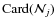 ${\rm Card}({\cal{N}}_j)$