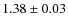 $1.38\pm0.03$