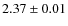 $2.37 \pm 0.01$
