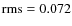 ${\rm rms} = 0.072$