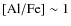$\rm [Al/Fe]\sim 1$