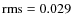 $\rm rms=0.029$