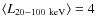 $\langle L_{20{-}100~\rm keV} \rangle = 4$