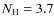 $N_{\rm H} = 3.7$