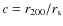 $c=r_{200}/r_{\rm s}$