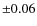 ${\pm }0.06$