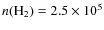 $n({\rm H_2})=2.5\times 10^5$
