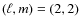 $(\ell , m)=(2,2)$