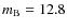 $m_{\rm B} = 12.8$