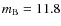 $m_{\rm B} = 11.8$