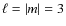 $\ell = \vert m\vert = 3$