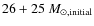 $26+25~M_{{\odot}, {\rm initial}}$