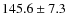 $145.6\pm 7.3$