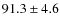 $91.3\pm 4.6$