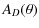 $\displaystyle A_{D}(\theta)$