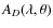 $A_D(\lambda, \theta)$