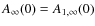 $A_{\infty}(0)=A_{1,\infty}(0)$