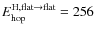$E_{\rm hop}^{\rm H,
flat\rightarrow flat} = 256$