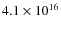 $4.1 \times 10^{16}$