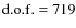 ${\rm d.o.f.}= 719$