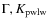 $\Gamma, K_{\rm pwlw}$