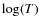 $\log(T)$