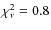 $\chi^{2}_{\nu}=0.8$